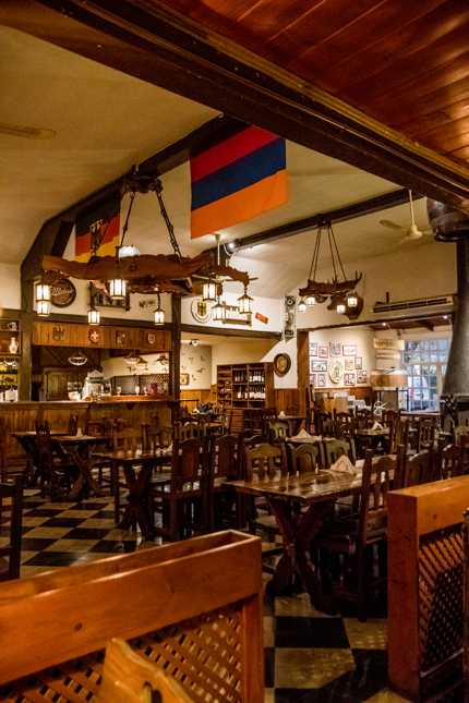 Interior del restaurante Viejo Munich